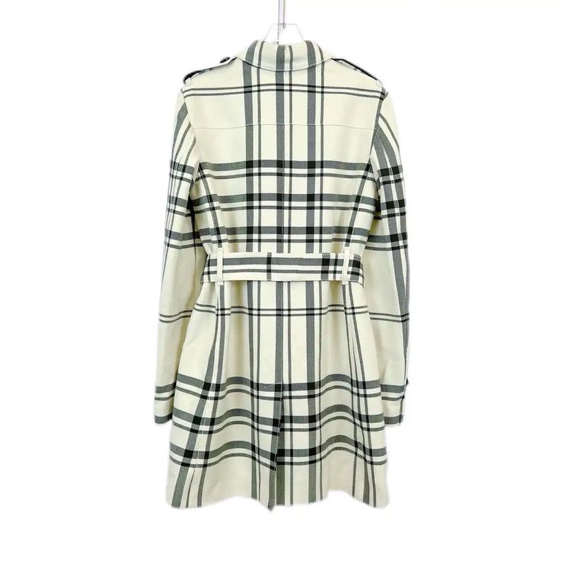 Burberry Burberry Women's Mid-Length Trench Coat in White Size XL / US 12-14 / IT 48-50 - 2 Thumbnail