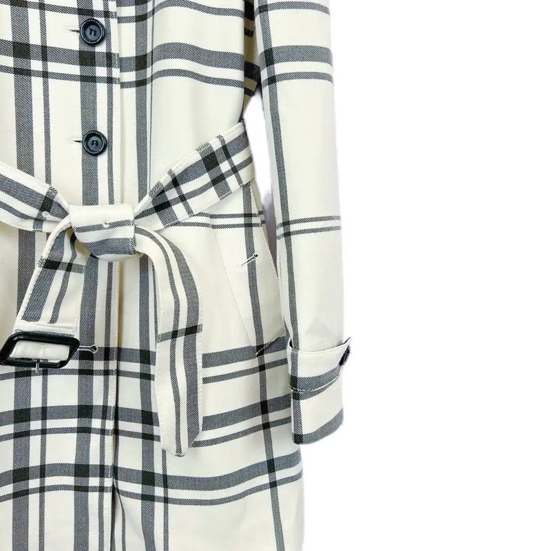 Burberry Burberry Women's Mid-Length Trench Coat in White Size XL / US 12-14 / IT 48-50 - 4 Thumbnail