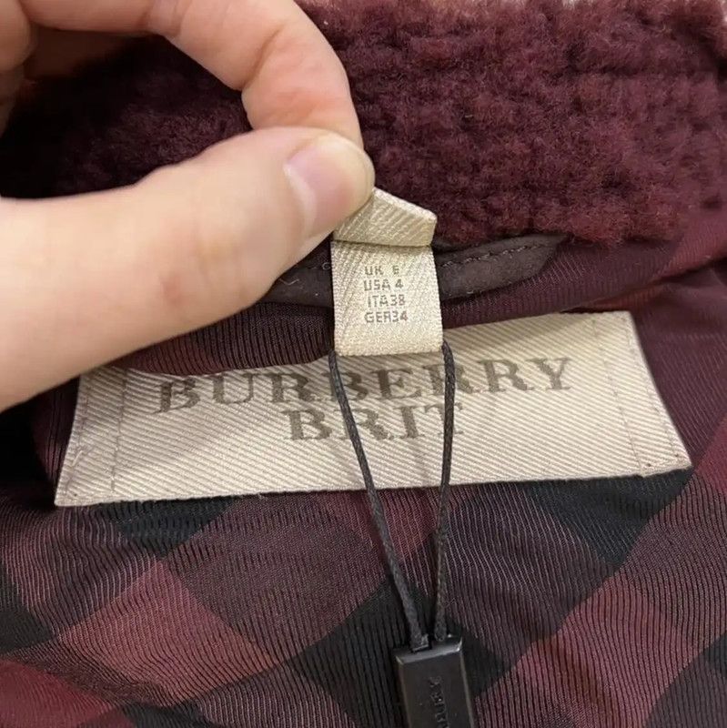 Burberry Burberry Red Round Neck Women's Jacket Size L / US 10 / IT 46 - 7 Thumbnail