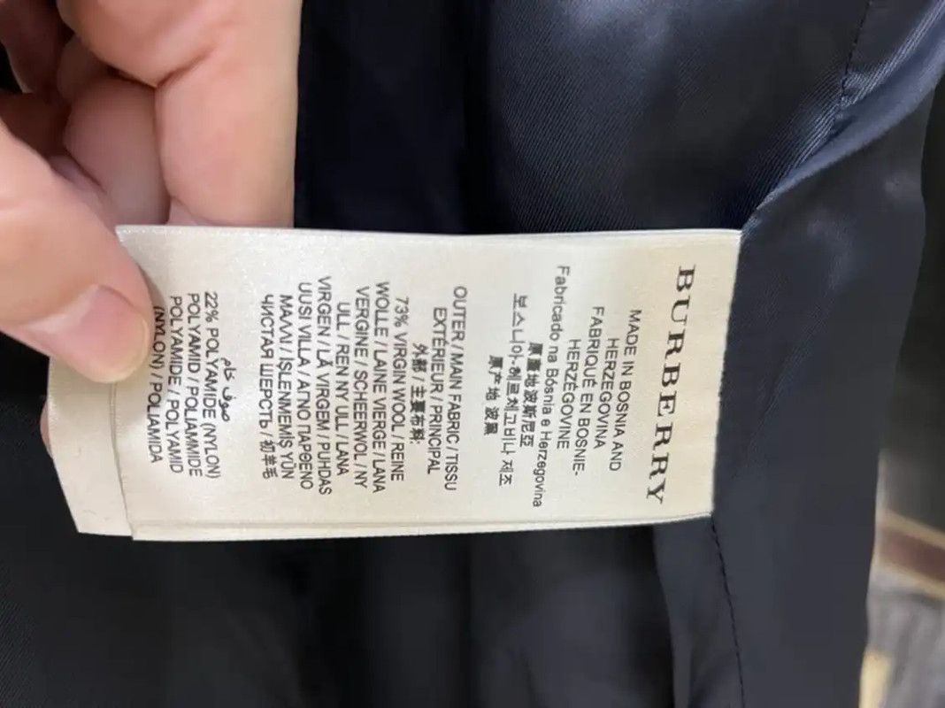 Burberry Burberry Black Wool Collar Coat for Women Size M / US 6-8 / IT 42-44 - 10 Thumbnail
