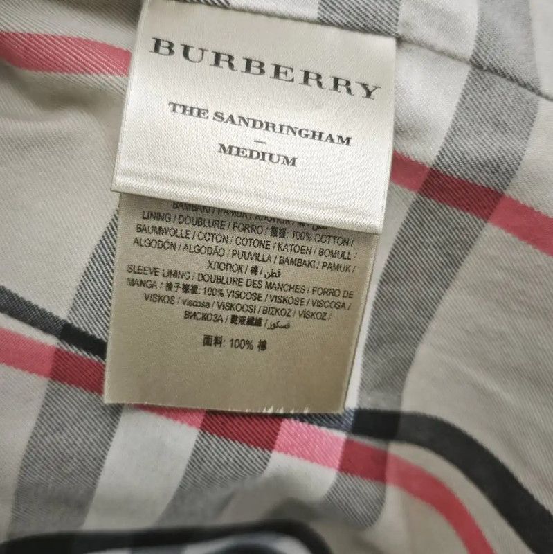Burberry Burberry Women's Khaki Cotton Mid-Length Trench Coat Size S / US 4 / IT 40 - 5 Thumbnail