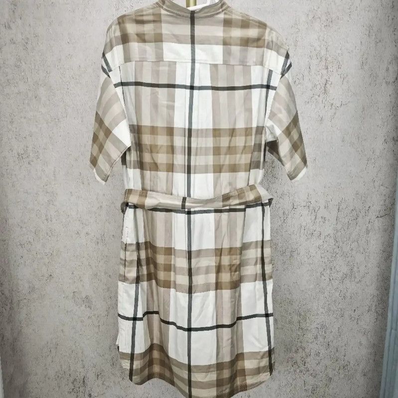 Burberry Burberry Summer Beige Cotton Dress for Women Size XS / US 0-2 / IT 36-38 - 7 Thumbnail
