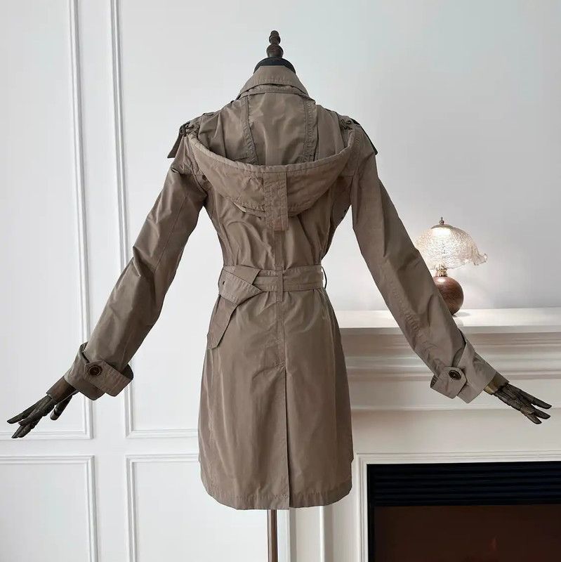 Burberry Burberry Women's Khaki Trench Coat Size S / US 4 / IT 40 - 2 Thumbnail
