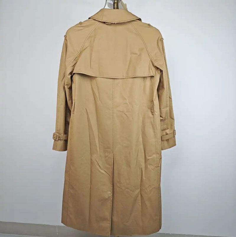 Burberry Burberry Khaki Cotton Long Trench Coat Size XS / US 0-2 / IT 36-38 - 6 Thumbnail