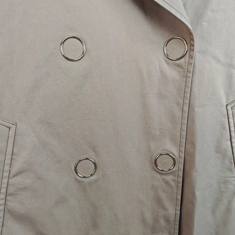 Burberry Burberry Khaki Cotton Long Trench Coat Size XS / US 0-2 / IT 36-38 - 2 Thumbnail