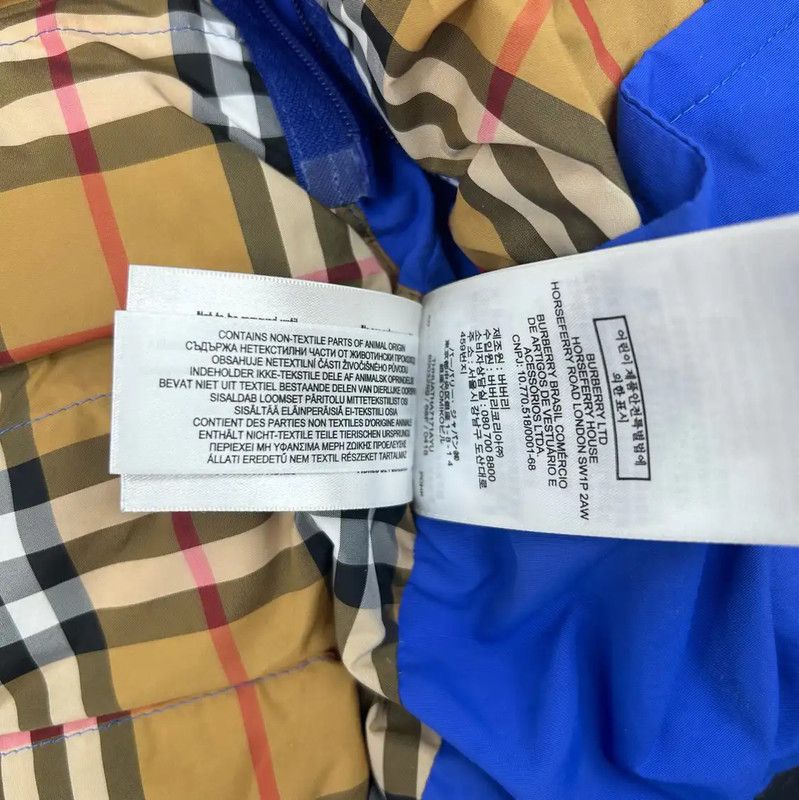 Burberry Burberry Blue Women's Winter Puffer Jacket Size S / US 4 / IT 40 - 7 Thumbnail