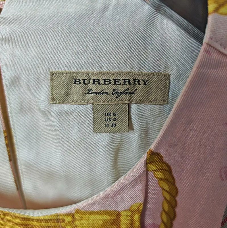 Burberry Burberry XS Silk Summer Dress in Light Pink Size XS / US 0-2 / IT 36-38 - 2 Thumbnail