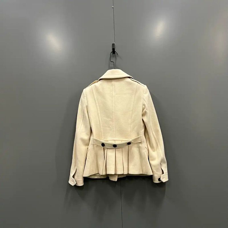 Burberry Burberry Women's Cream Cotton Jacket for Spring Size ONE SIZE - 2 Thumbnail