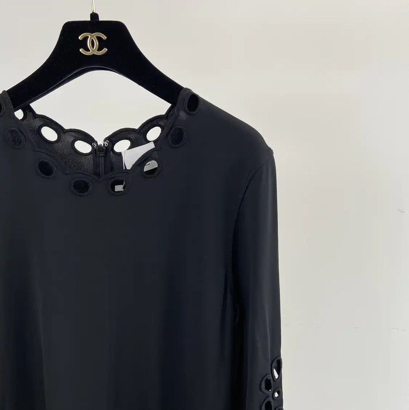 Burberry Burberry Black Long Sleeve Dress for Women Size S / US 4 / IT 40 - 3 Thumbnail