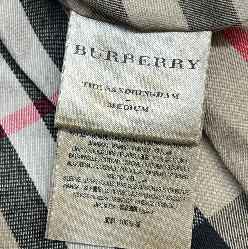 Burberry Burberry Khaki Cotton Mid-Length Women's Trench Coat Size M / US 6-8 / IT 42-44 - 5 Thumbnail