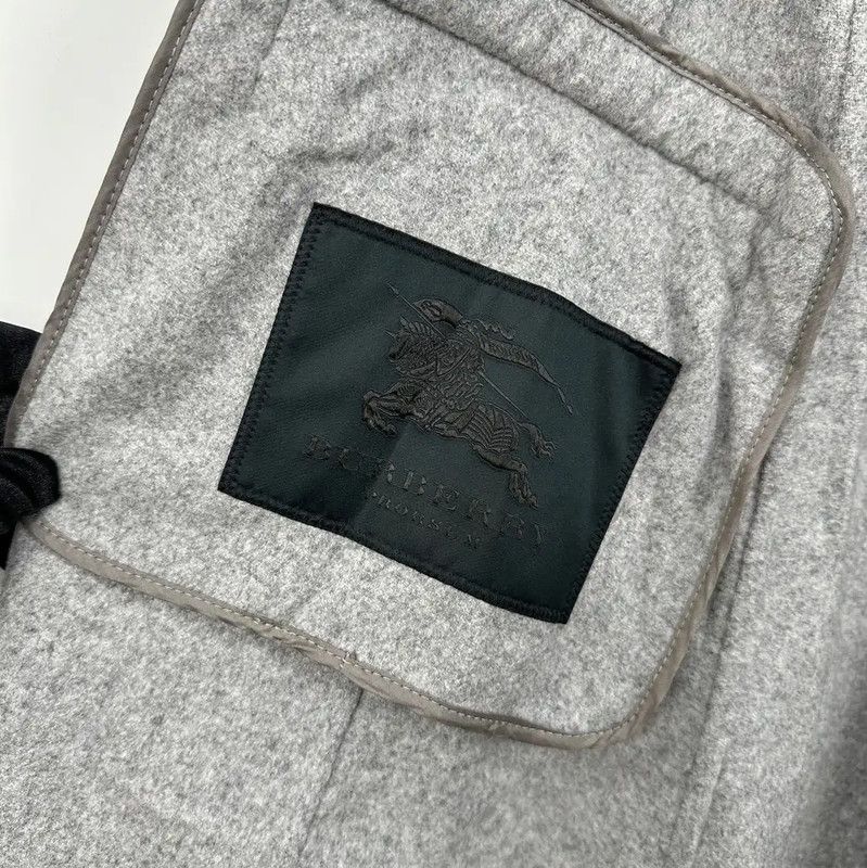 Burberry Burberry Gray Wool Women's Mid-Length Coat Size M / US 6-8 / IT 42-44 - 5 Thumbnail