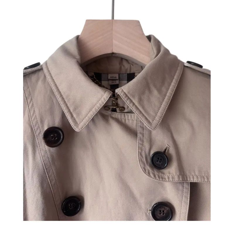 Burberry Burberry Women's Khaki Cotton Trench Coat Size M / US 6-8 / IT 42-44 - 6 Thumbnail