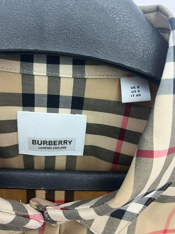 Burberry Burberry Spring Autumn Cotton Check Long Sleeve Shirt Size M / US 6-8 / IT 42-44 - 4 Thumbnail
