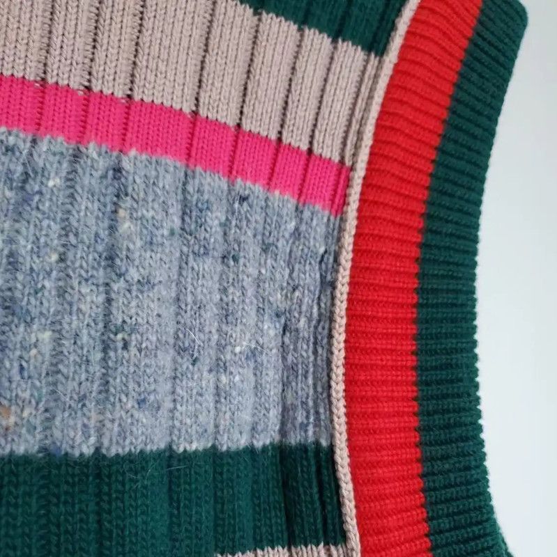 Burberry Burberry Multicolor Striped Wool Knit Top Size L / US 10 / IT 46 - 6 Thumbnail