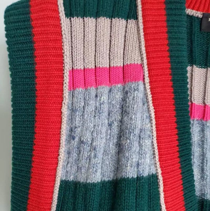 Burberry Burberry Multicolor Striped Wool Knit Top Size L / US 10 / IT 46 - 5 Thumbnail
