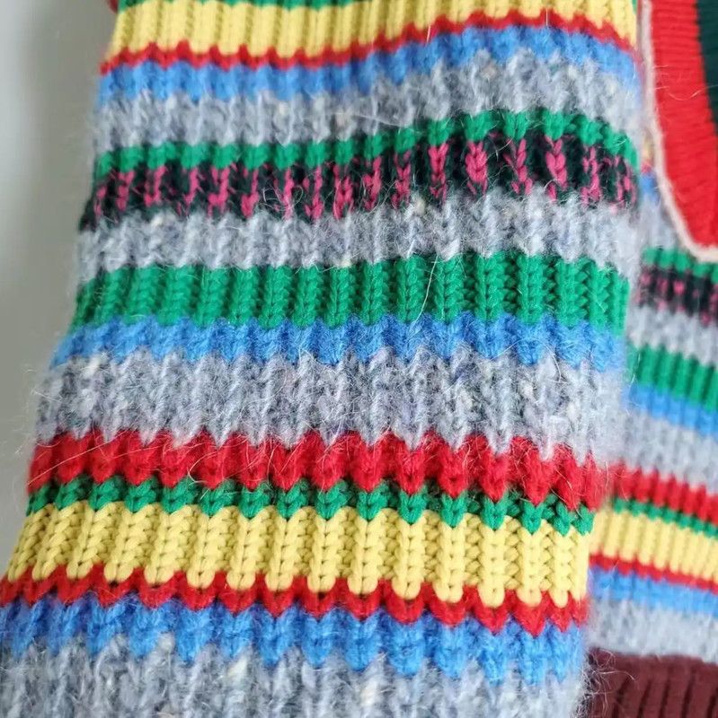 Burberry Burberry Multicolor Striped Wool Knit Top Size L / US 10 / IT 46 - 9 Thumbnail