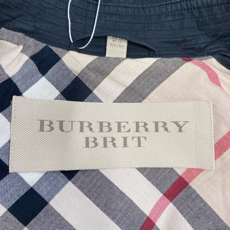 Burberry Burberry Black Cotton Long Trench Coat Size S / US 4 / IT 40 - 7 Thumbnail