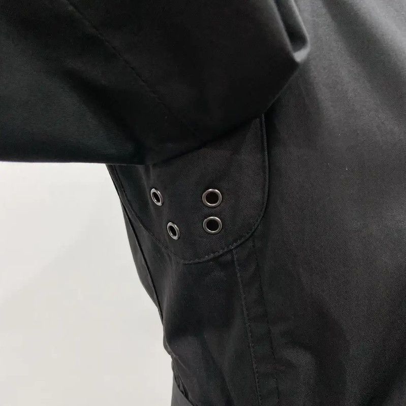 Burberry Burberry Black Cotton Long Trench Coat Size S / US 4 / IT 40 - 9 Thumbnail