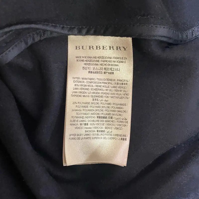 Burberry Burberry Black Wool Ladies Coat Size L / US 10 / IT 46 - 7 Thumbnail