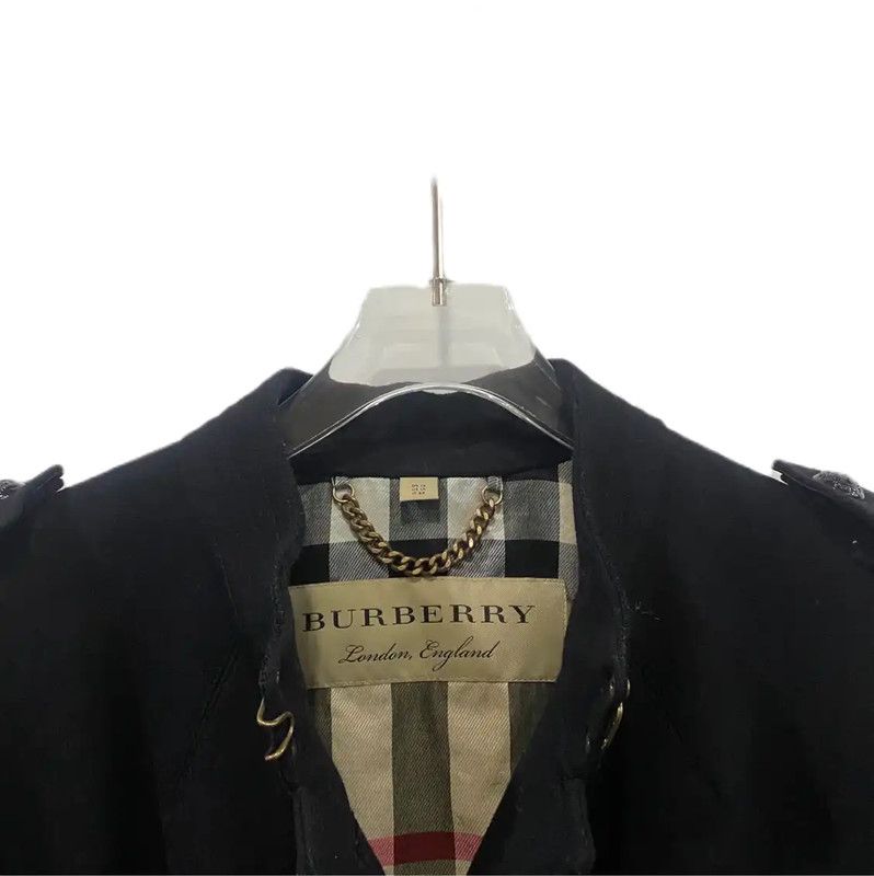 Burberry Burberry Black Wool Ladies Coat Size L / US 10 / IT 46 - 3 Thumbnail