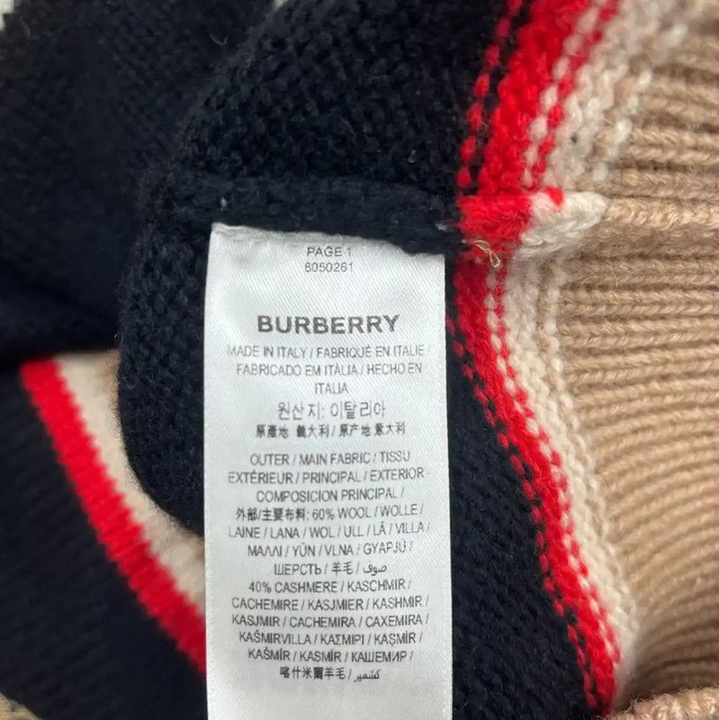 Burberry Burberry Color Block Cardigan for Women Size XS / US 0-2 / IT 36-38 - 4 Thumbnail