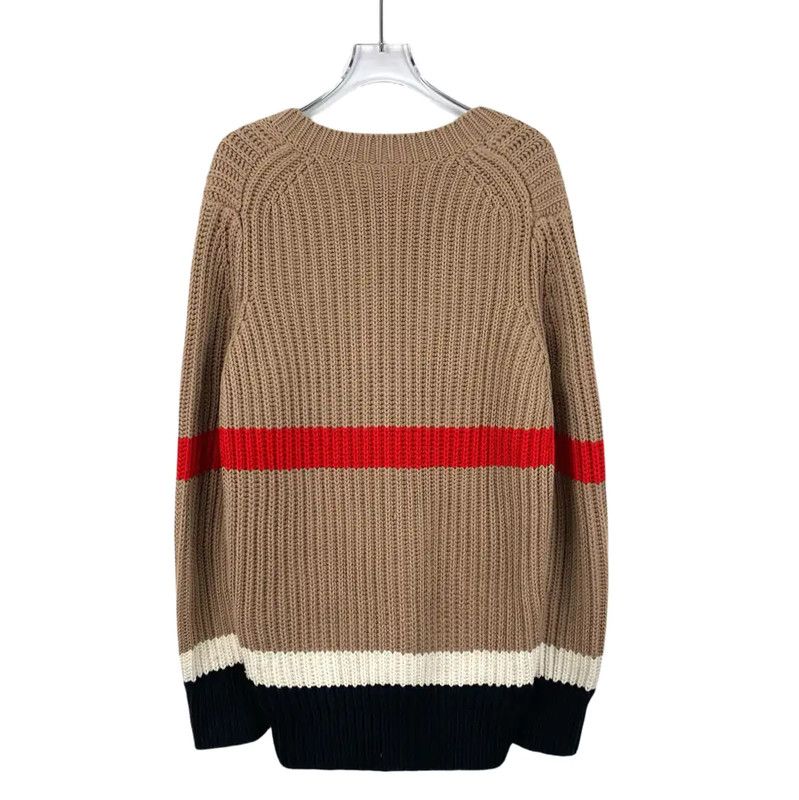 Burberry Burberry Color Block Wool Women's Knit Sweater Size S / US 4 / IT 40 - 2 Thumbnail