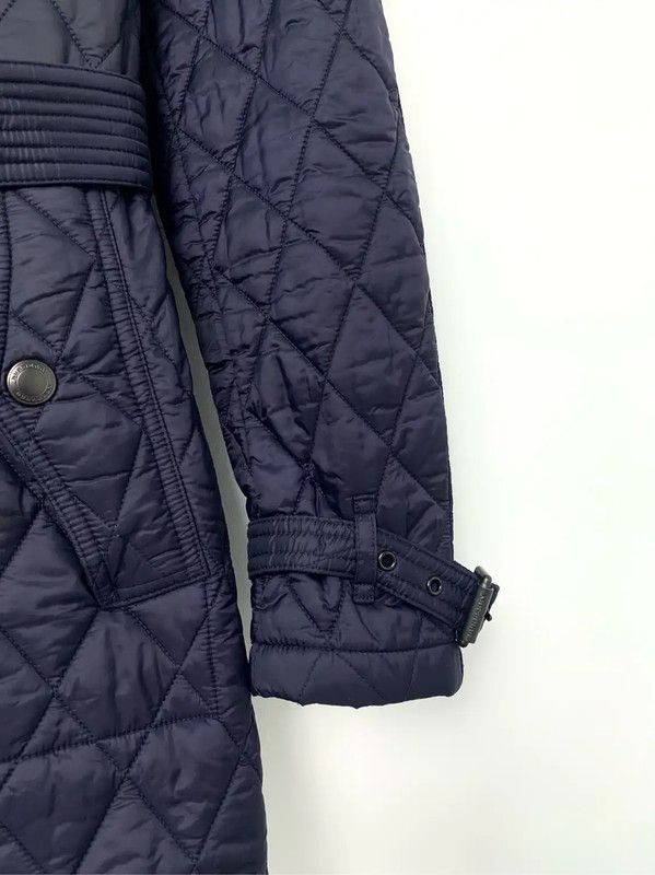 Burberry Burberry Women's Navy Quilted Cotton Coat Size M / US 6-8 / IT 42-44 - 4 Thumbnail