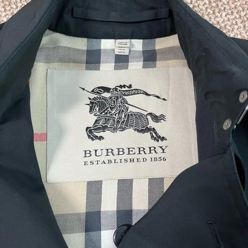 Burberry Burberry Black Cotton Women's Trench Coat Size M / US 6-8 / IT 42-44 - 3 Thumbnail
