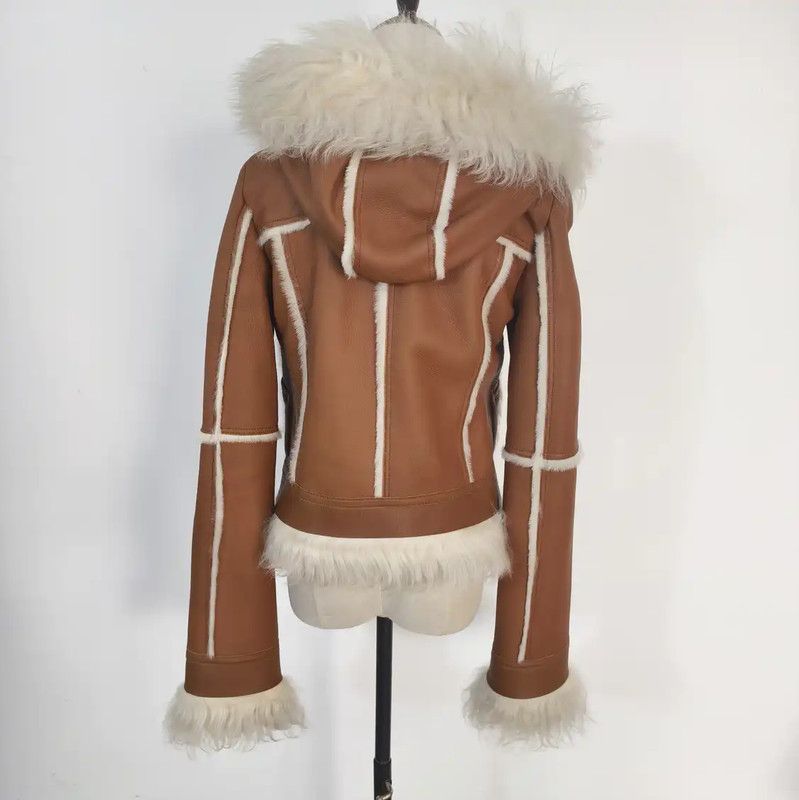 Burberry Burberry Winter Brown Shearling Women's Jacket Size M / US 6-8 / IT 42-44 - 5 Thumbnail