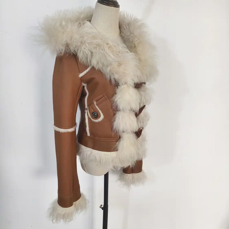 Burberry Burberry Winter Brown Shearling Women's Jacket Size M / US 6-8 / IT 42-44 - 3 Thumbnail