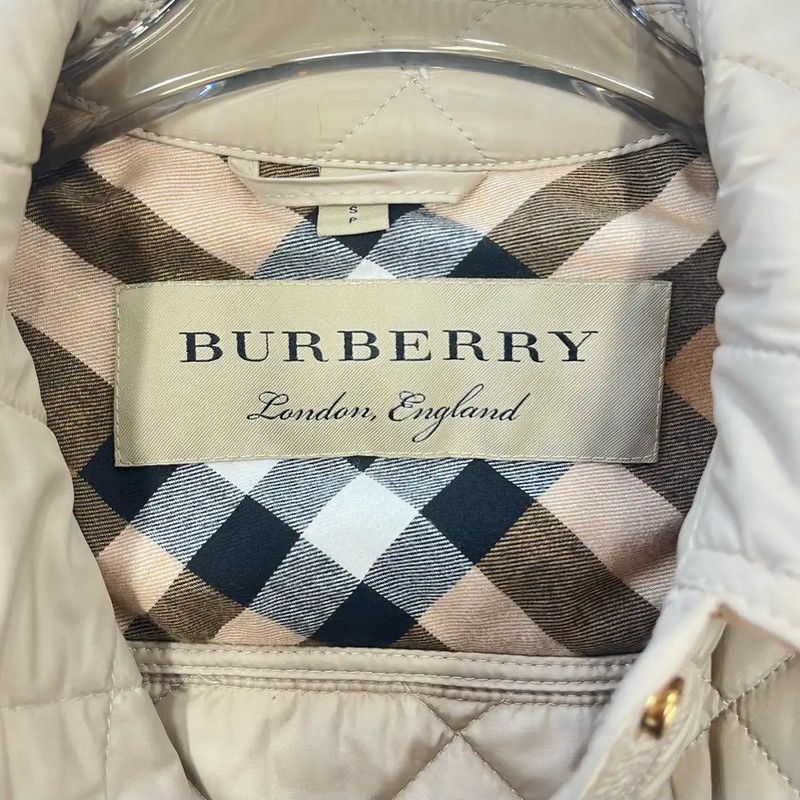 Burberry Burberry Beige Quilted Women's Cotton Jacket Size S / US 4 / IT 40 - 3 Thumbnail