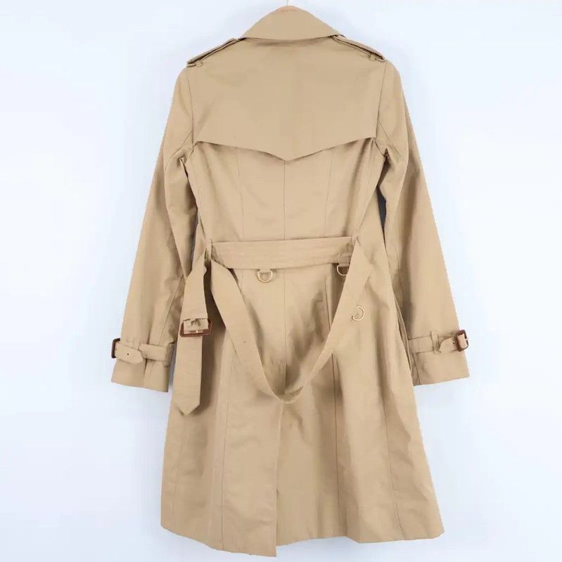 Burberry Burberry Spring Autumn Khaki Trench Coat Size XXS / US 00 / IT 34 - 2 Thumbnail