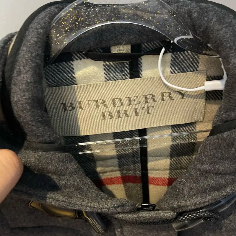 Burberry Burberry Black Wool Blend Women's Coat Size L / US 10 / IT 46 - 8 Thumbnail