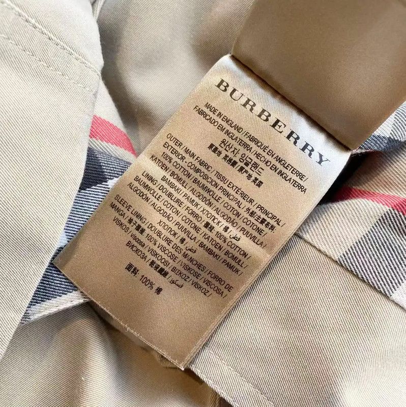 Burberry Burberry Khaki Cotton Women's Trench Coat Size ONE SIZE - 5 Thumbnail