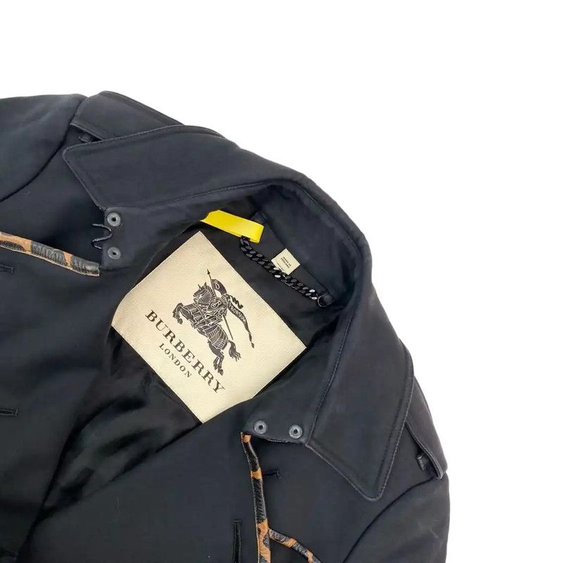 Burberry Burberry Black Cotton Women's Trench Coat Size ONE SIZE - 3 Thumbnail