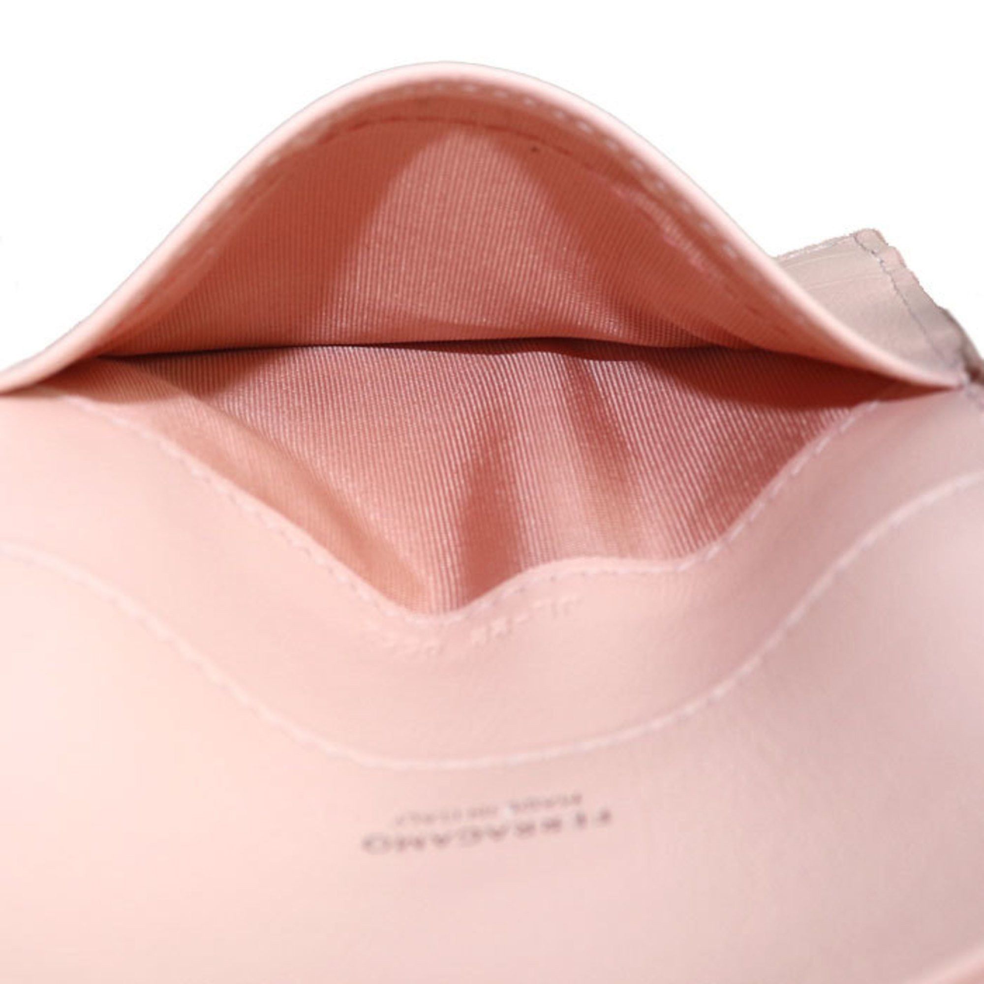 Salvatore Ferragamo Salvatore Ferragamo Gancini Hug Card Case, Light Pink, 220552, Women's Size ONE SIZE - 4 Thumbnail