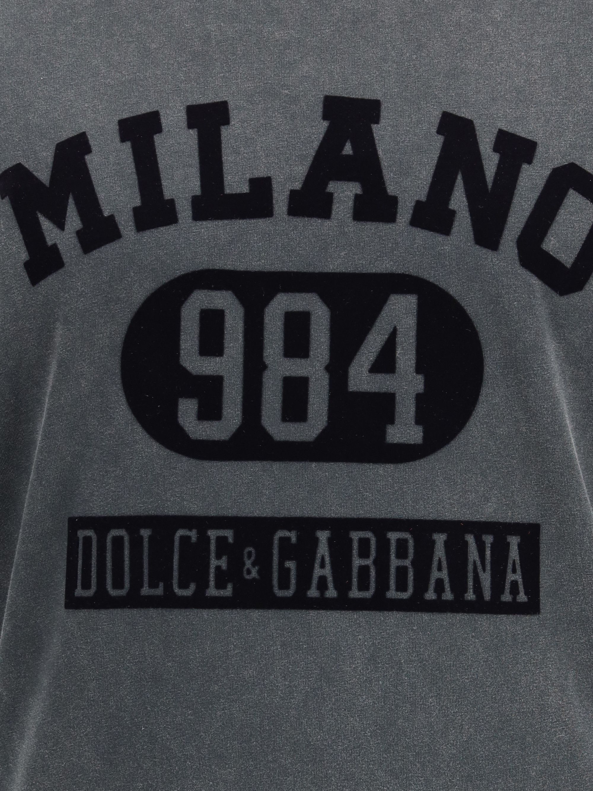 Cotton T-Shirt with velvety logo