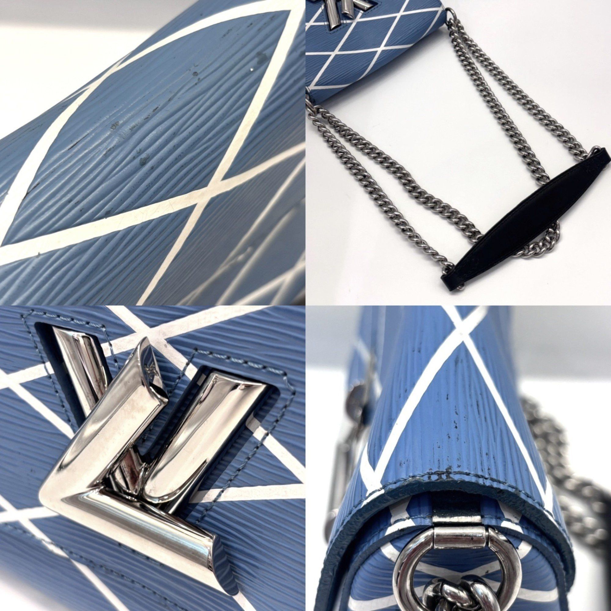 Louis Vuitton Louis Vuitton Twist PM Shoulder Bag Epi Maltage Blue Light M50119 LOUIS VUITTON Size ONE SIZE - 5 Thumbnail