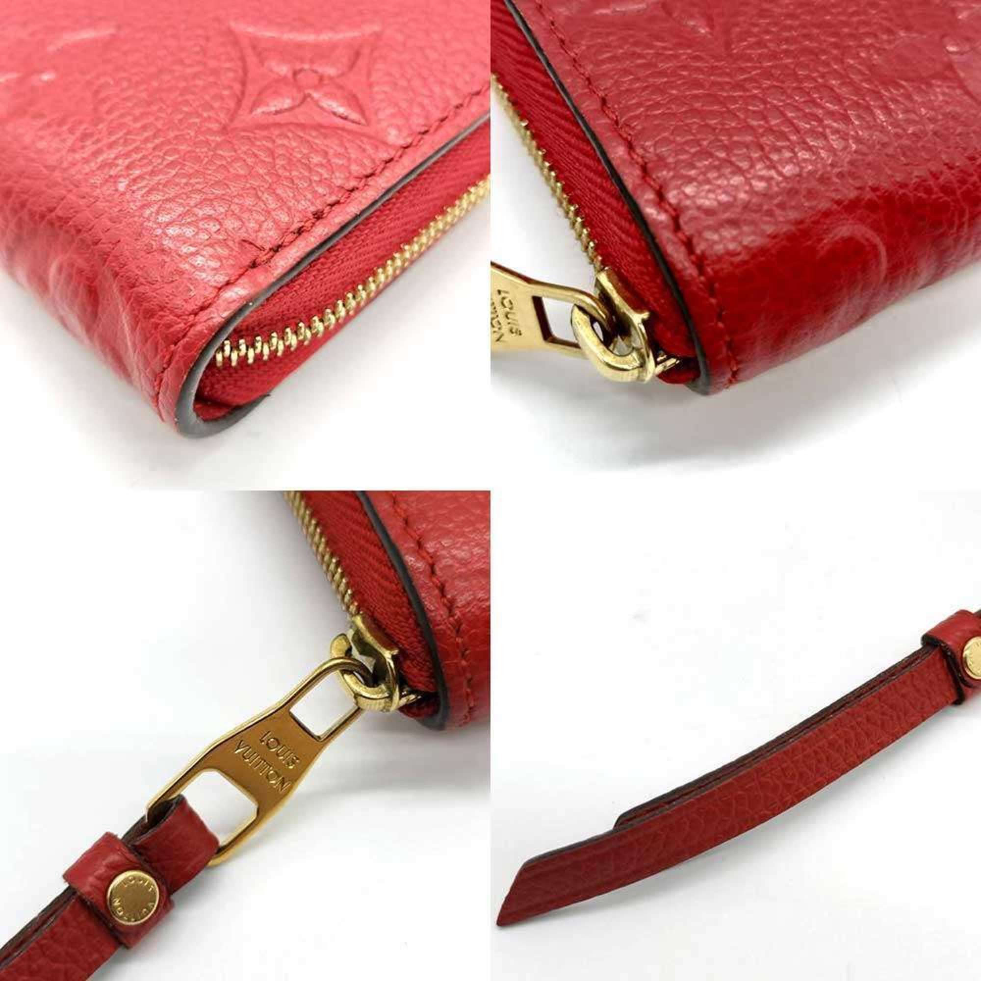Louis Vuitton Louis Vuitton Zippy Coin Purse in Scarlet and Red, Monogram Empreinte, Round Case, Women's, M63696, LOUISVUITTON Size ONE SIZE - 5 Thumbnail