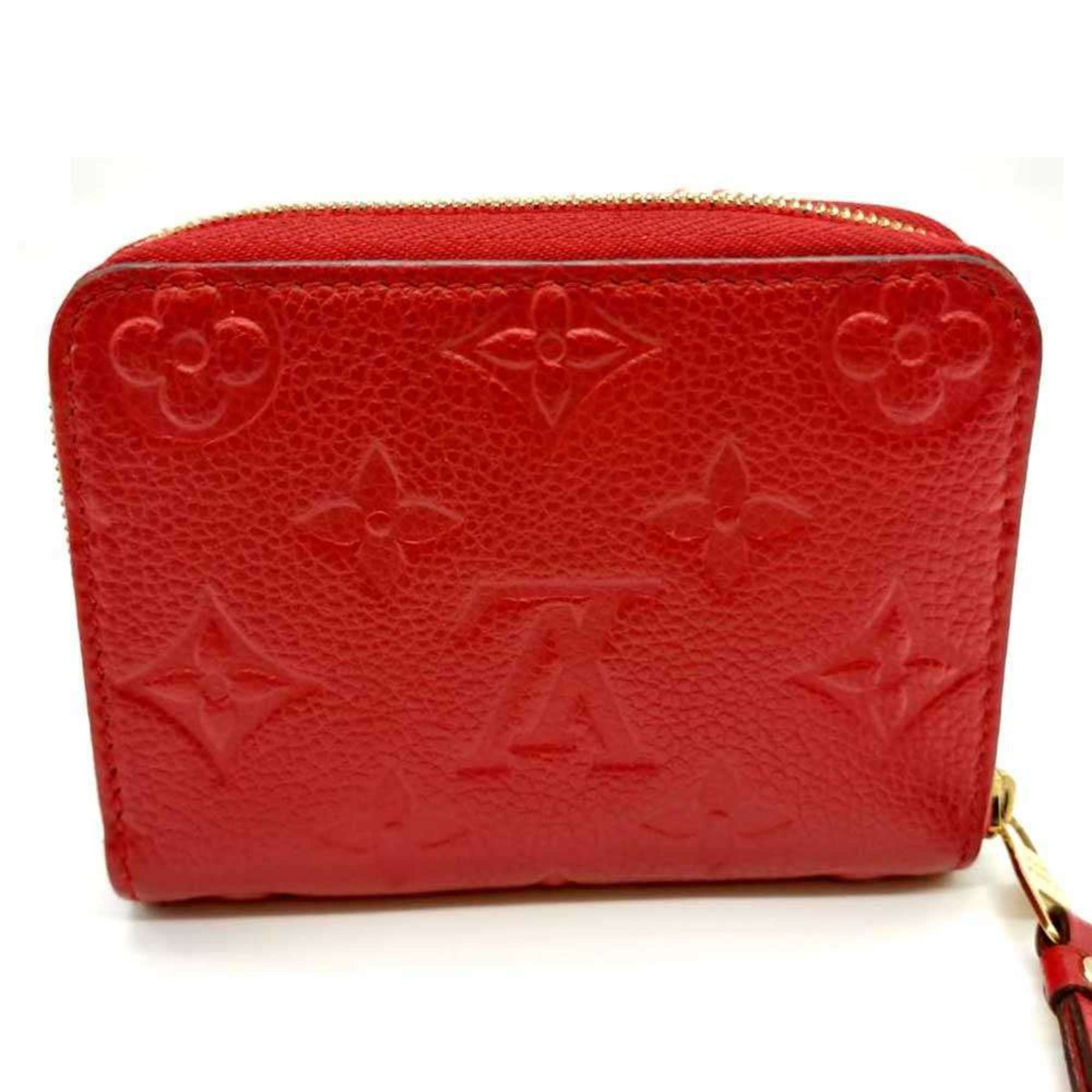 Louis Vuitton Louis Vuitton Zippy Coin Purse in Scarlet and Red, Monogram Empreinte, Round Case, Women's, M63696, LOUISVUITTON Size ONE SIZE - 2 Thumbnail