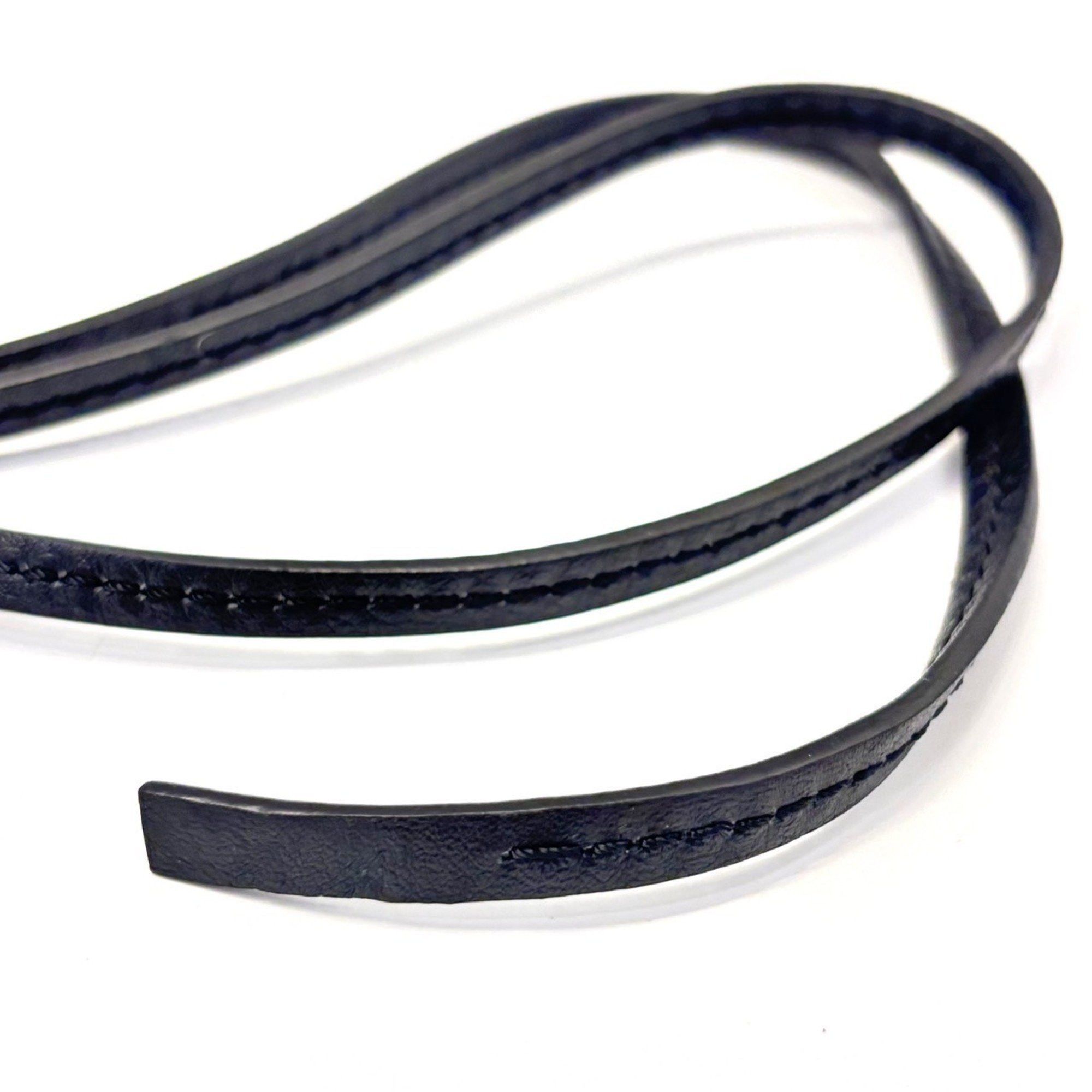 Loewe LOEWE Anagram Charm Calfskin Strap Black Silver C821232X02 Size ONE SIZE - 4 Thumbnail
