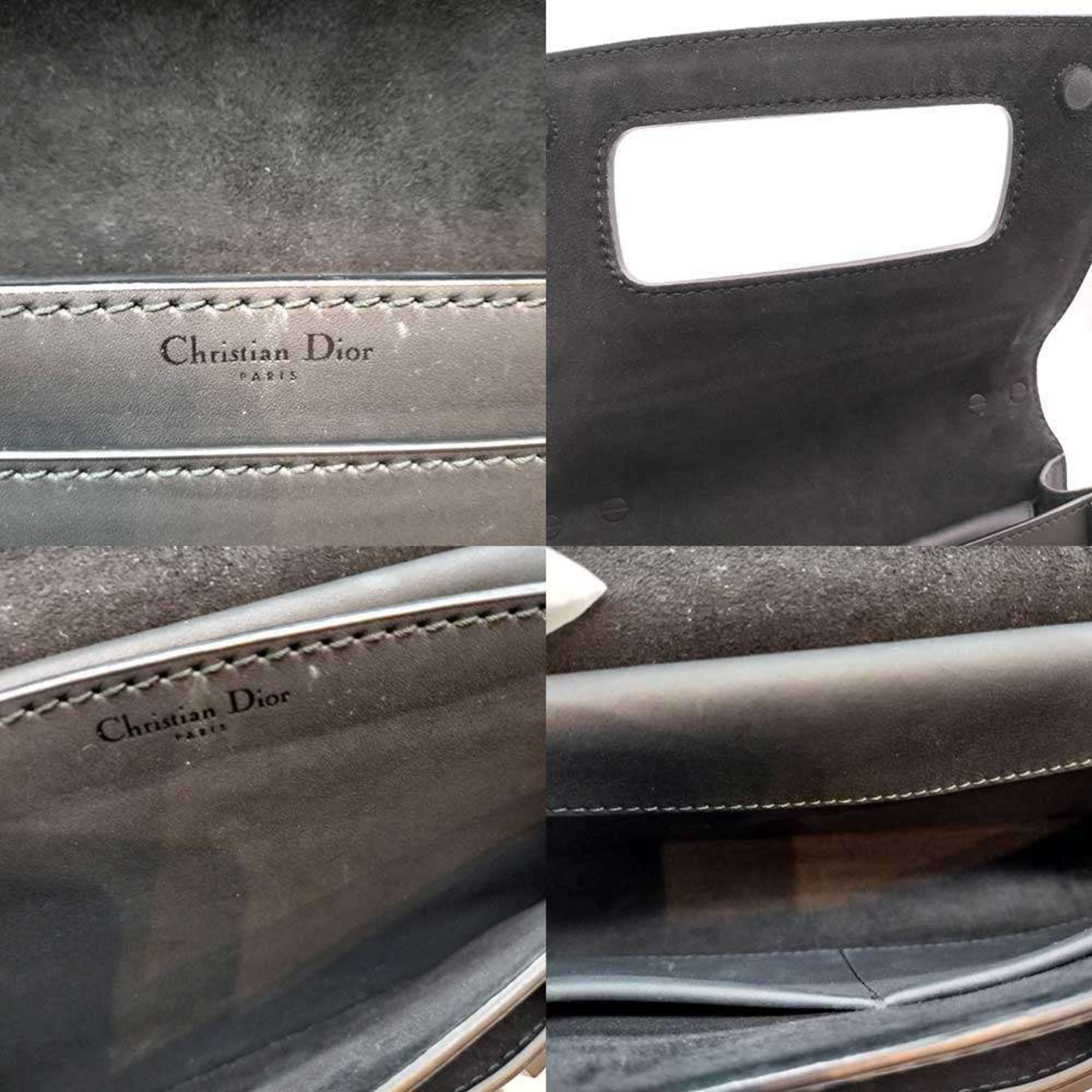 Dior Christian Dior Ja Chain Shoulder Bag in Black Leather for Women Size ONE SIZE - 8 Thumbnail