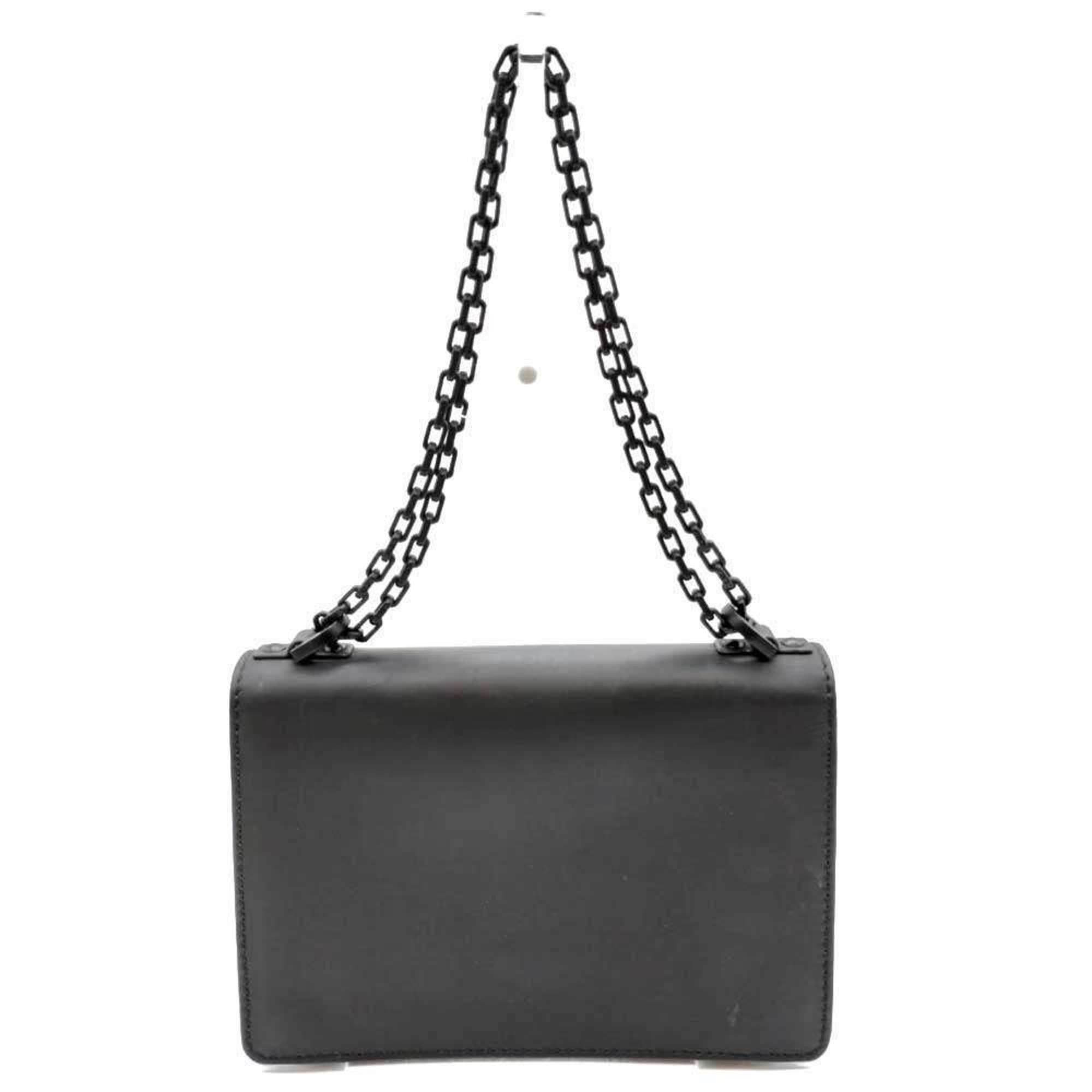 Dior Christian Dior Ja Chain Shoulder Bag in Black Leather for Women Size ONE SIZE - 2 Thumbnail