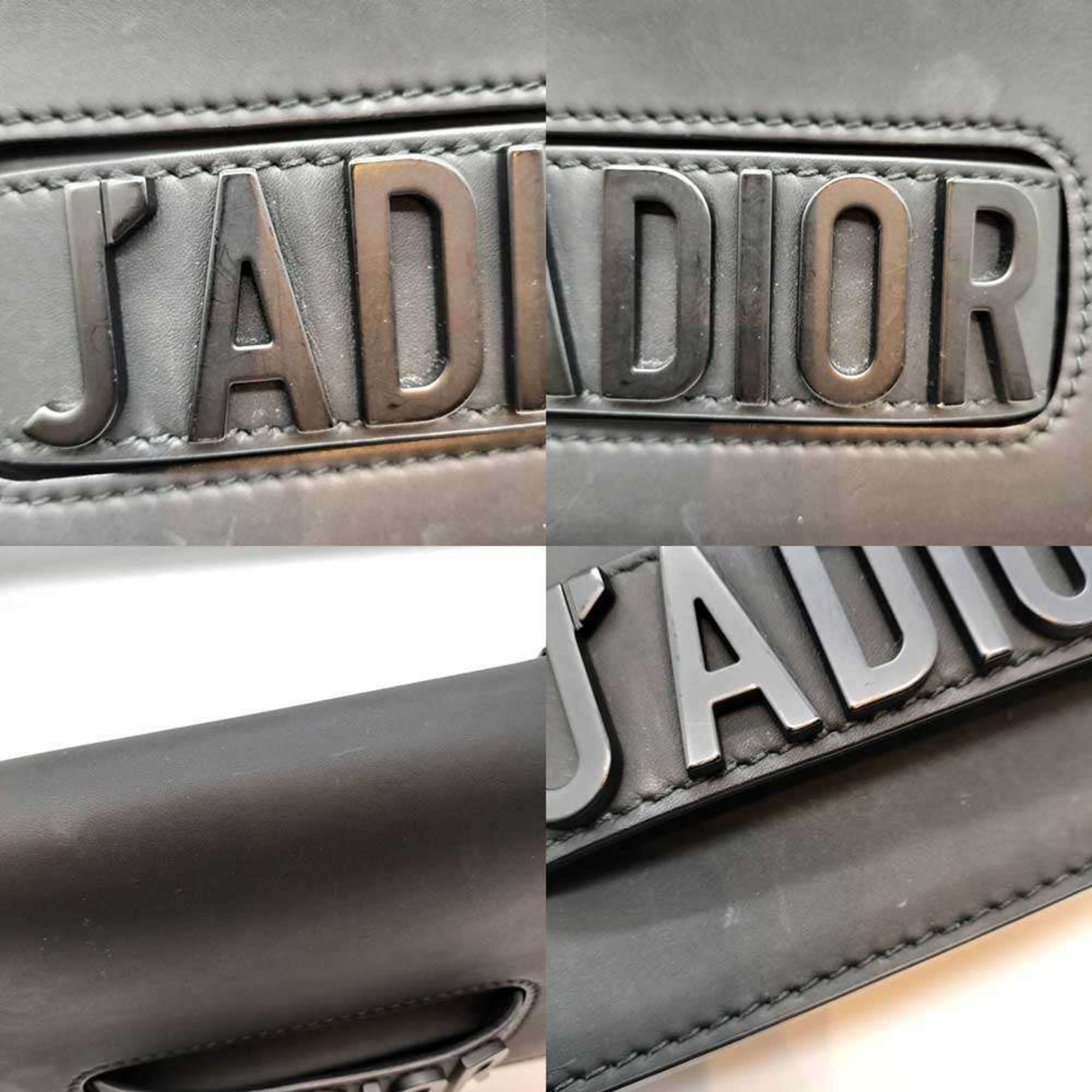 Dior Christian Dior Ja Chain Shoulder Bag in Black Leather for Women Size ONE SIZE - 6 Thumbnail