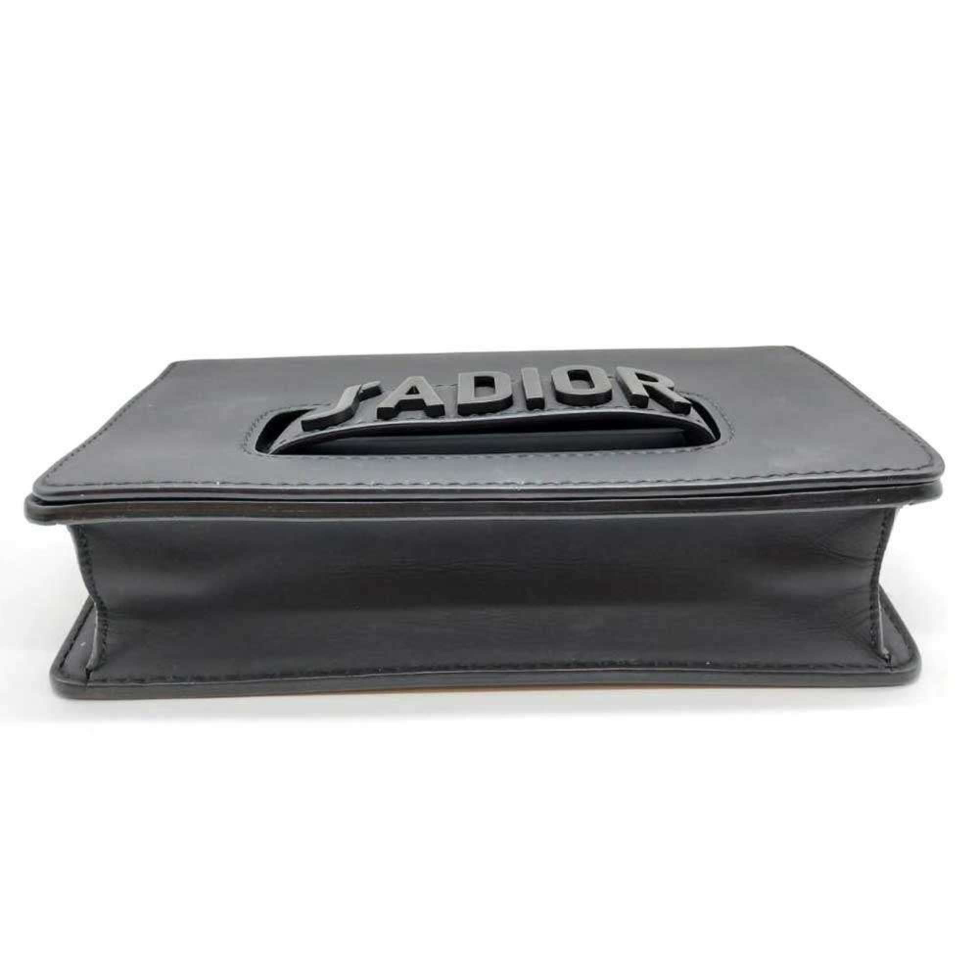Dior Christian Dior Ja Chain Shoulder Bag in Black Leather for Women Size ONE SIZE - 3 Thumbnail