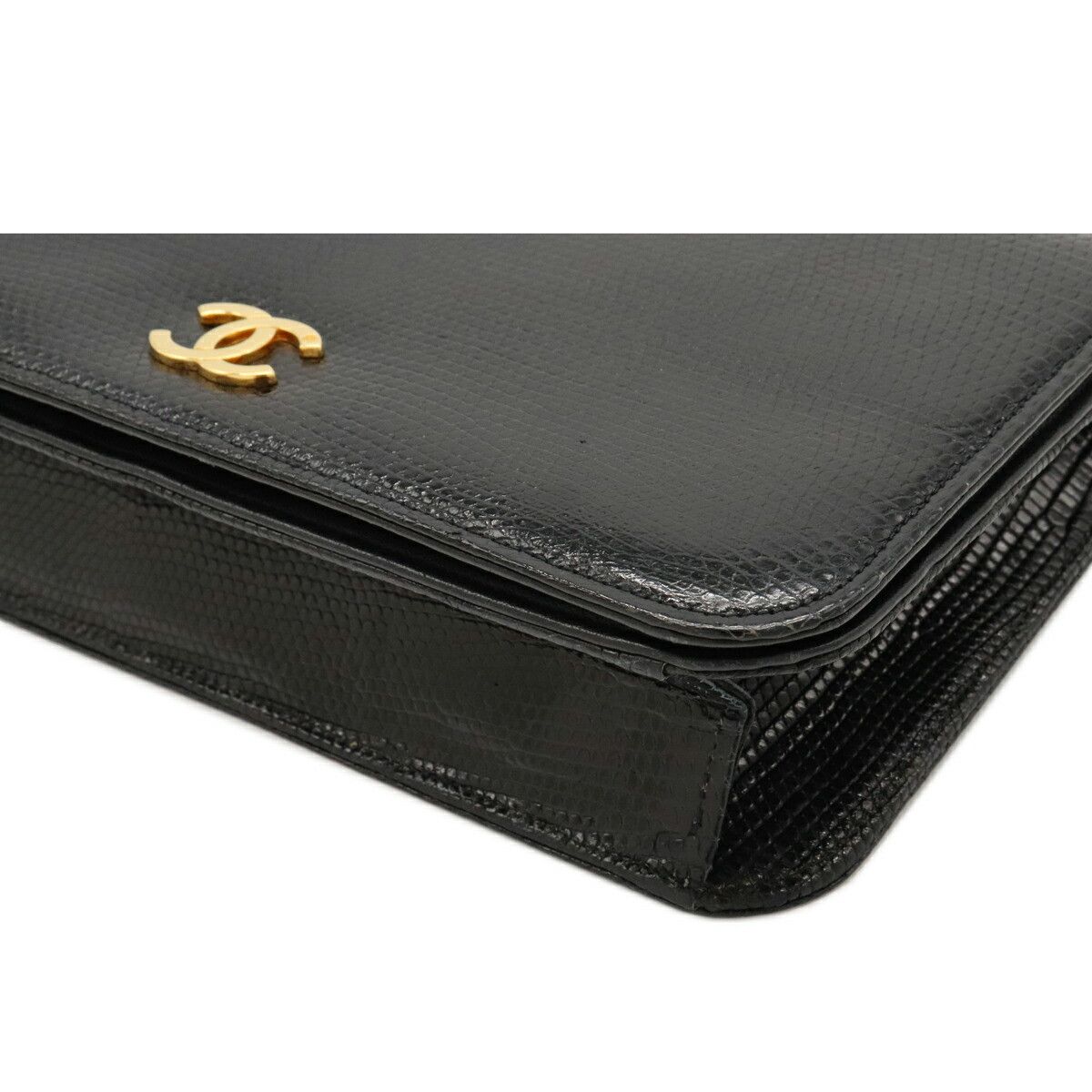 Chanel Chanel Chanel Coco Mark Lizard Shoulder Bag Natural Material Shoulder Bag DUTY FREE for USA Size ONE SIZE - 3 Thumbnail