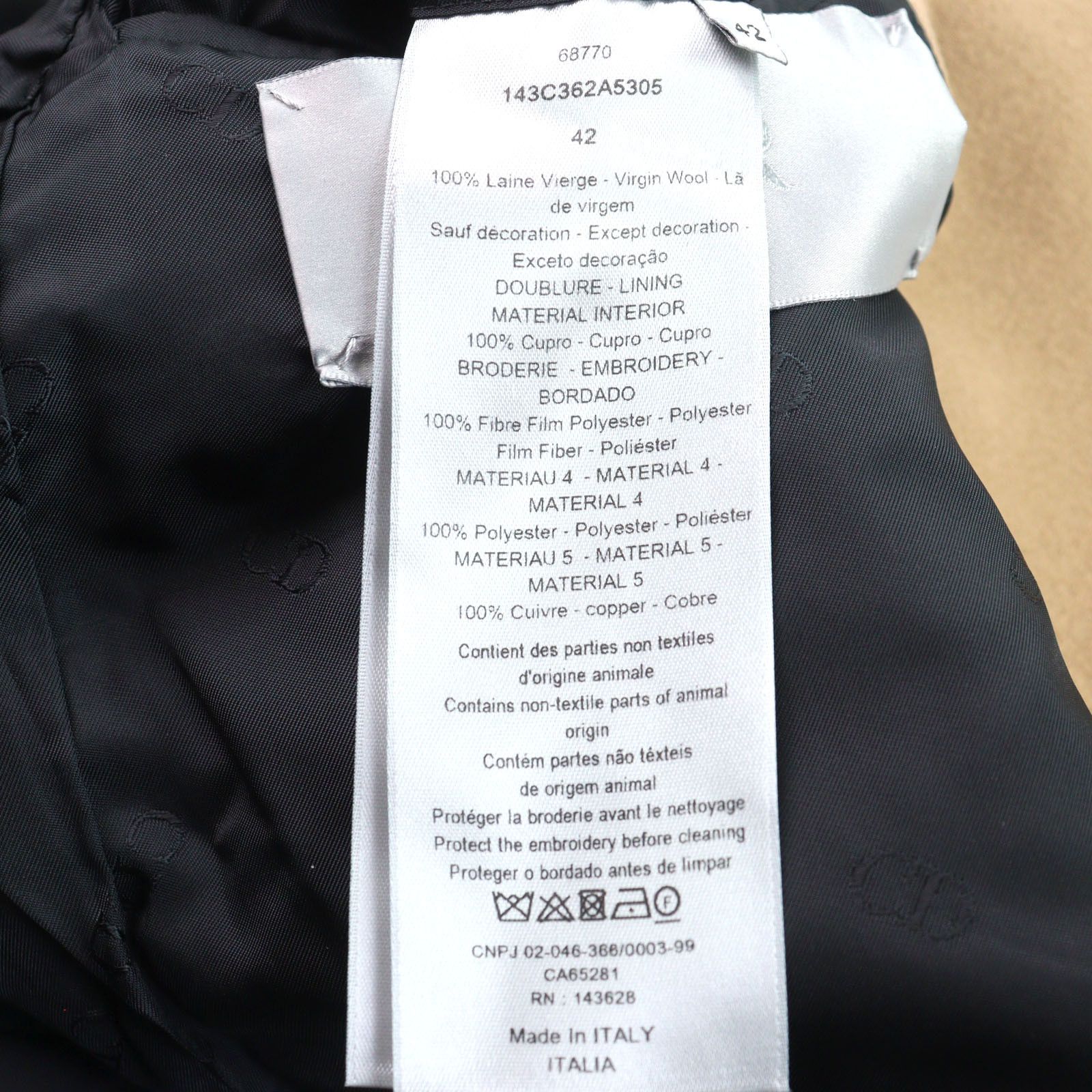 Dior Dior Dior Coat Others Outerwear 143C362A5305 DUTY FREE for USA Size ONE SIZE - 11 Thumbnail