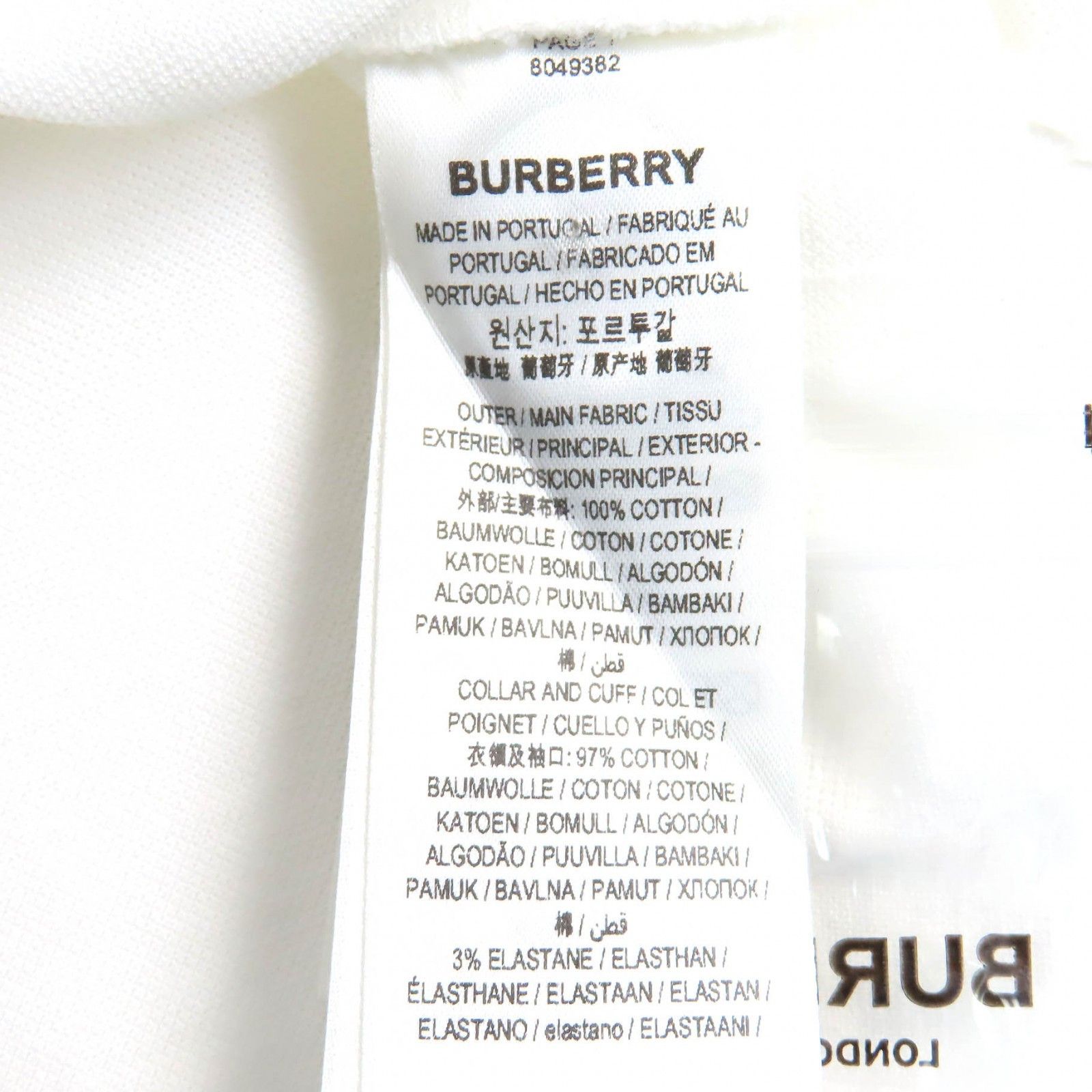 Burberry Burberry Burberry TB logo embroidery Cotton Polo Shirt Cotton Tops 8049382 DUTY FREE for USA Size ONE SIZE - 8 Thumbnail