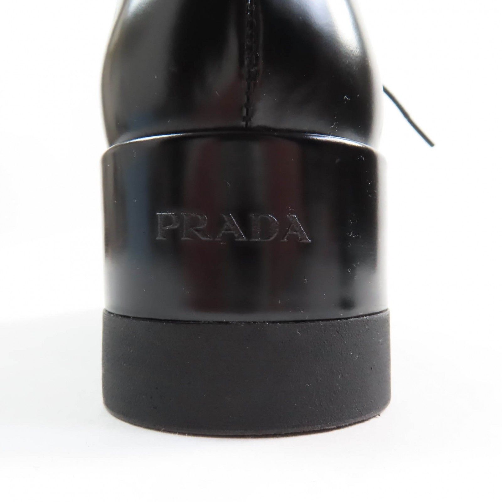 Prada Prada Prada Back logo leather lace-up platform dress shoes Leather Shoes DUTY FREE for USA Size ONE SIZE - 9 Thumbnail