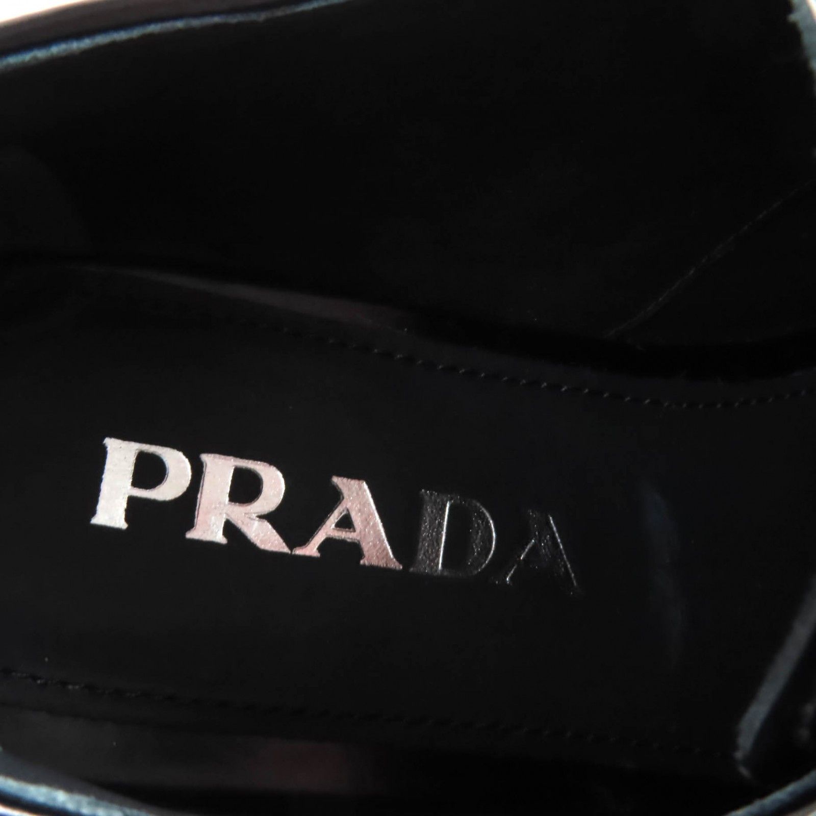 Prada Prada Prada Back logo leather lace-up platform dress shoes Leather Shoes DUTY FREE for USA Size ONE SIZE - 10 Thumbnail